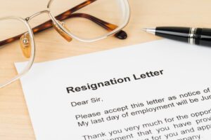 resignation letter